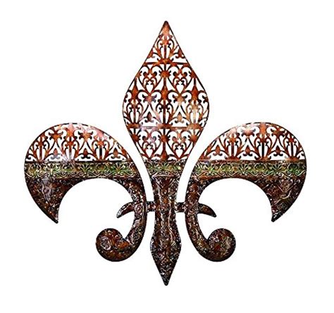 10 Pc Set Creole Tuscan Saints Decor 3″ Small Rustic Metal Fleur De