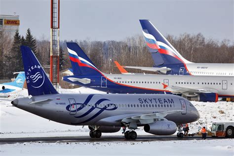 Ssj100 In Skyteam Livery March 6 2012 Moscow Aeroflot Rus Flickr