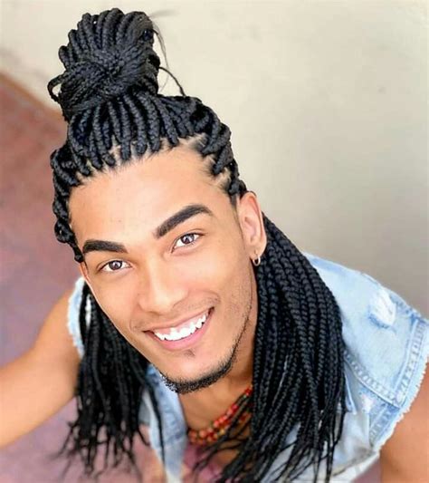 Pin De Afronik Cabelos Em Tran As Box Braids Penteados Masculinos Tran As Masculinas