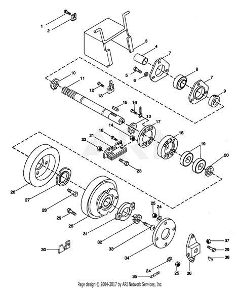 Ariens 931033 004001 Gt 18hp Kohler Hydro Parts Diagram For Rear