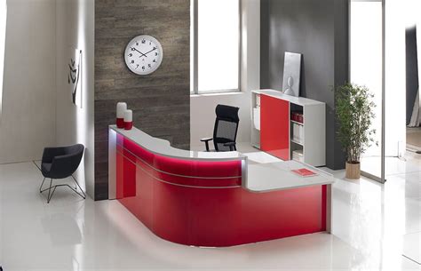 gloss reception counter desks solutions  office