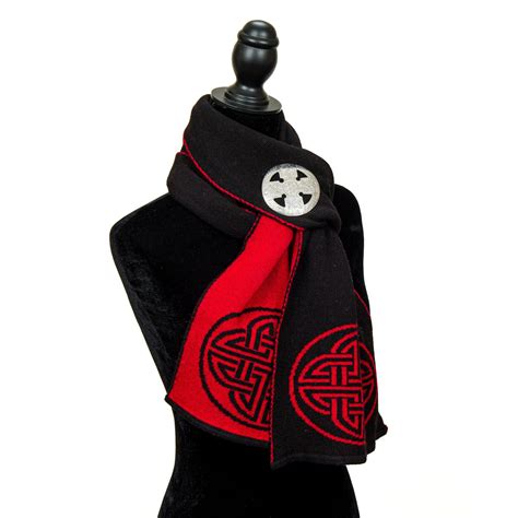 Reversible Celtic Knot Scarf Merino Wool The Celtic Knot