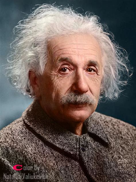 Albert Einstein Was A German Born Theoretical Physicist Rcolorization