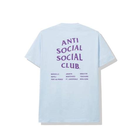 Anti Social Social Club Anti Social Social Club Club Med Blue Tee Assc