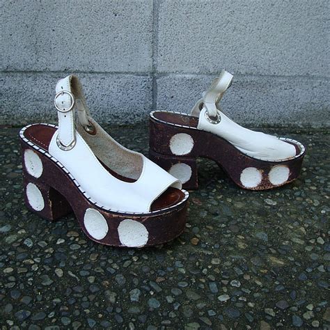 1970s Platform Shoes Vintage 1970s Sandals Made By Flirtations