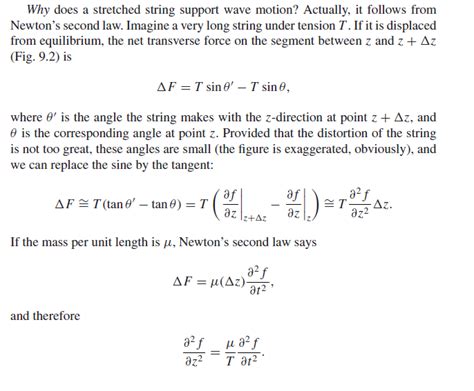 forces - Geometric derivation of wave equation - Physics Stack Exchange