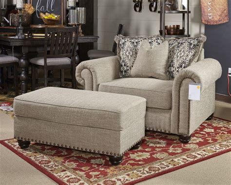The oversized button tufted ottoman adds superb versatility. Ilena - Sandstone - Oversized Accent Ottoman | Accent ...
