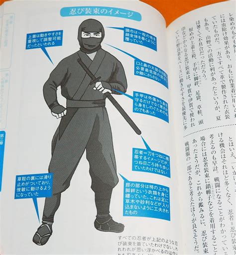Ninja Origin And Ninjutsu Weapons Illustration Book Shinobi From Japan