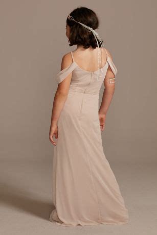 From designer dresses for dancing the night away to winter dresses to snuggle up in, our collection of dresses for women has something for everyone, whatever your style. Off Shoulder Junior Bridesmaid Dress with Cascade | David ...