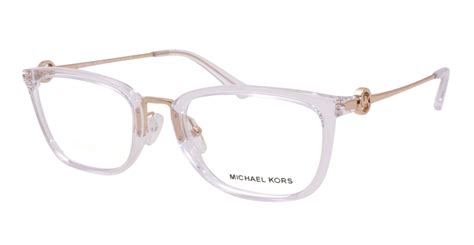 new michael kors eyeglasses mk 4054 captiva 3105 52 20 140 clear and gold frames ebay
