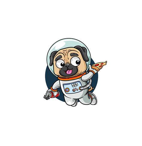 Astronaut Pug Character Design On Behance
