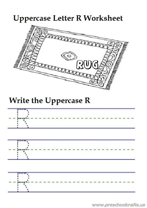 It was really great to hear all your news, after not hearing from you for ages…. Uppercase letter r writing worksheets is for rug - 1st ...