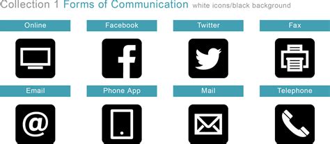 Download Hd Email Icons Twitter Facebook Telephone Icon Transparent