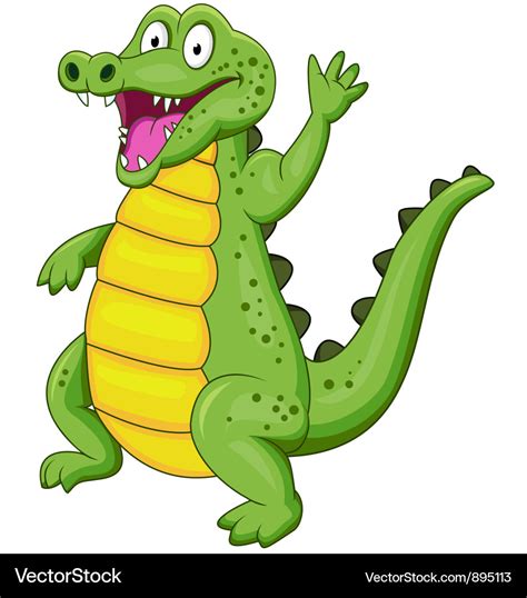 Crocodile Cartoon Royalty Free Vector Image Vectorstock