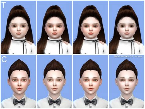 The Sims Resource Snow Elf Skintones By S Club Sims 4 Downloads