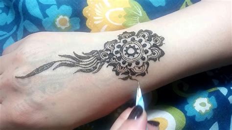 Henna simply rocks, it is the inseparable part of asian cultures. How to: Unique Flower Mandala on Wrist Henna Tattoo ...