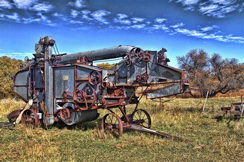 Vintage Oat Thresher Photograph By Alana Thrower