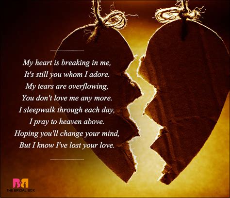 Sad Love Poems For Him Her Love Poems To Express Dejection