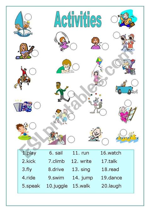 Vocabulary Matching Worksheet School Worksheet Free Learning English