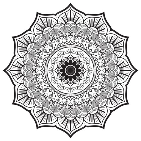 Diseño De Mandalas Vector Png Arte De Mandalas Vector De Mandala