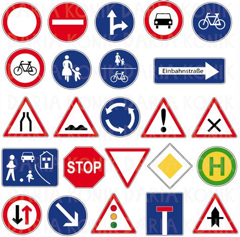 Verkehrszeichen grundschule sachunterricht / verkehrszeichen fahrrad. Die Grafiken eignen sich hervorragend für das Erstellen von Unterrichtsmaterial zum Thema Verkeh ...