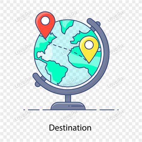 World Globe With Location Pins World Location Icon Marker Png