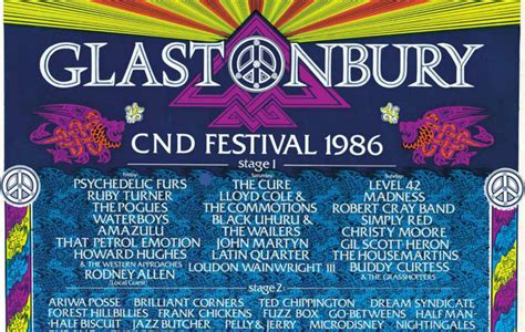 every glastonbury poster and line up since 1970
