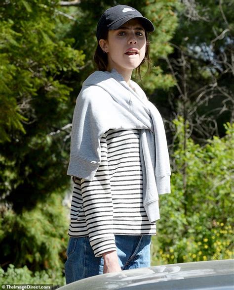 Margaret Qualley Sports A Preppy Casual Look While Hiking With Mom