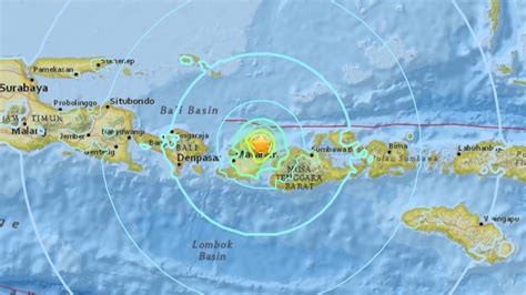 Usgs Magnitude 63 Earthquake Rocks Indonesias Nusa Tenggara Barat Region Coconuts Bali