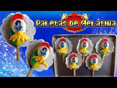 Paletas De Gelatina De Blancanieves Gelapaletas YouTube