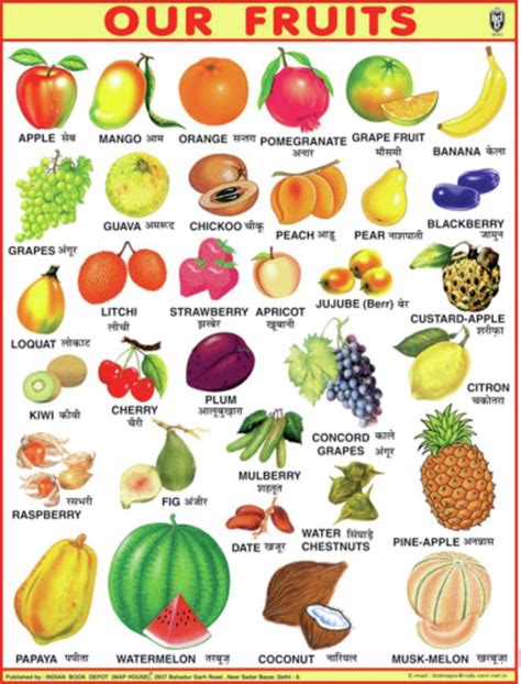 A Poster With Different Fruits And Vegetables On Its Front Cover
