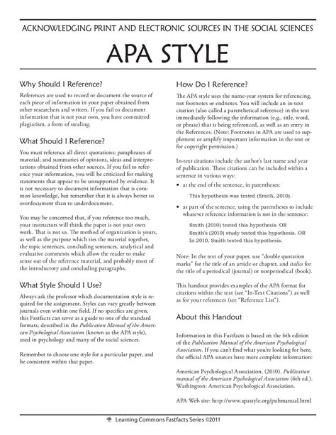 Apa Style Essay Format Apa Style College Essay