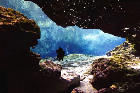 Underwater Caves Cave Entrance Underwater