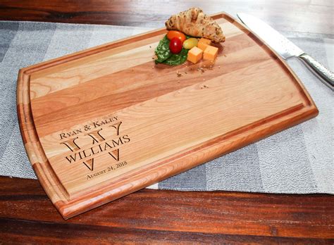 Personalized Cutting Board, boards with juice groove, Engraved cutting ...