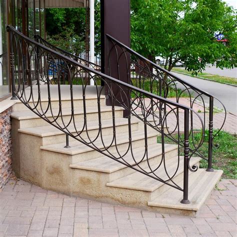 Modern Iron Railings And Stairs Stock Image Image Of Banisters