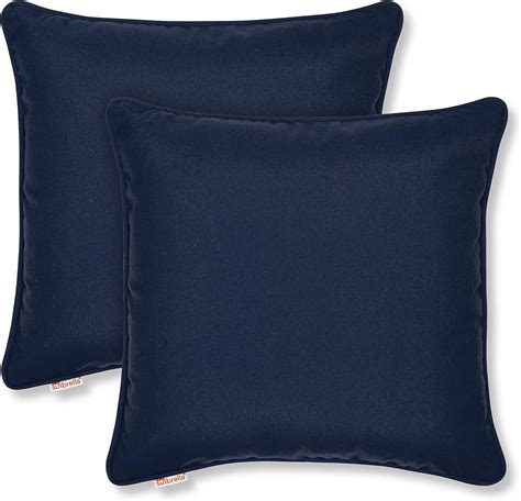 austin horn classics sunbrella indigo corded edge 20 inch indoor outdoor pillow