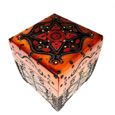 Richly Decorated Wooden Box Etsy