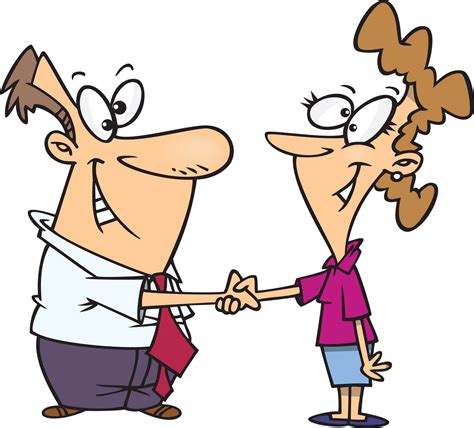 Respect Each Other By Greeting Eachother Cartoon Clip Art Clip Art