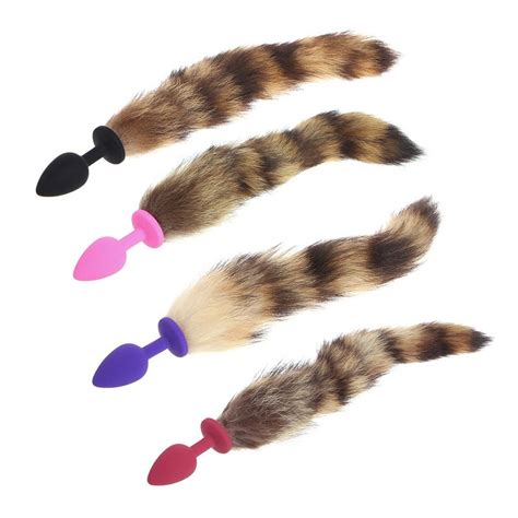 Buy Sex Toy New Funny Love Faux Fox Tail Butt Anal Plug Sexy Romance Games Toys
