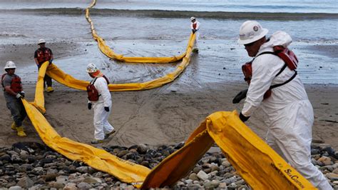 Workers Cleaning Up Oil Spill On California Beaches By Hand Fox News