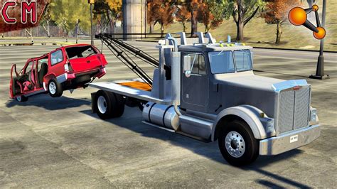 Tow Truck Job In Beamng Drive 2 Youtube