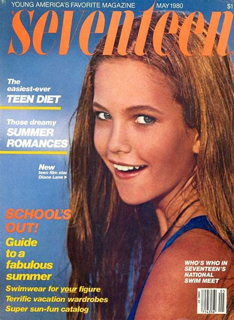 Seventeen Magazine 1980 15 Year Old Actress Diane Lane On Cover