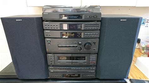 Sony Lbt D359 Hifi Stereo System Rare 5 X Cd Amp Graphic Tape