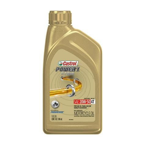 Castrol Power1 V Twin 4t 20w 50 Full Synthetic Motorcycle Oil 1 Quart