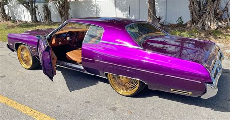 Ace 1 Candy Purple 72 Chevy Impala On Gold 24 Daytons