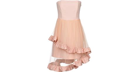 Pinko Tulle Short Dress In Light Pink Pink Lyst