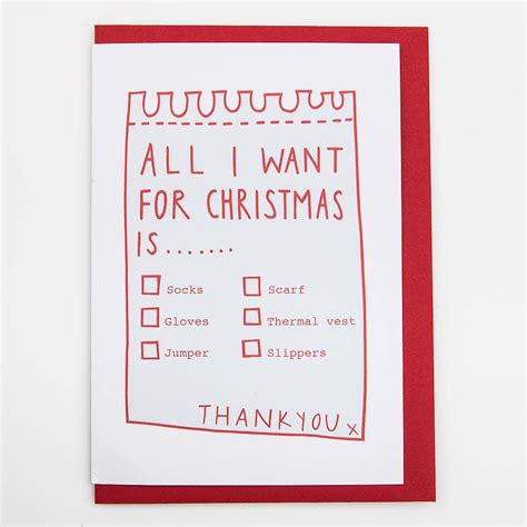 all i want for christmas… card by alison hardcastle