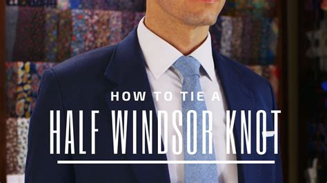 With a neat triangular look, it works on most collar shapes. How To Tie a Half Windsor Knot - Mirrored | Tie Knot ...