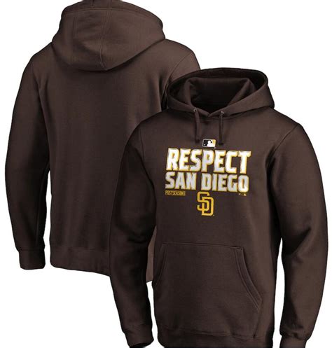 Mens San Diego Padres Nike Gray 2020 Postseason Collection Pullover Hoodie