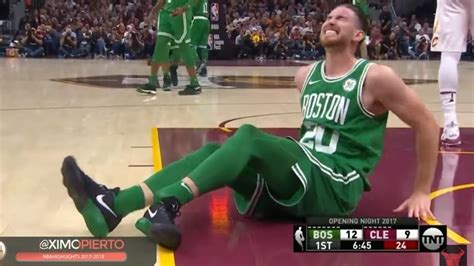 Gordon Hayward Ankle Injury Boston Celtics 2017 Youtube
